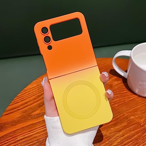 UEEBAI Flüssigsilikon Hülle zum kabellosen Aufladen für Samsung Galaxy Z Flip 3 5G, Ultra Dünn Silikon Handyhülle mit MagSafing Faster Charging Farbverlauf Schutzhülle Bumper Case Cover – Orange UEEBAI Flüssigsilikon Hülle zum kabellosen Aufladen für Samsung Galaxy Z Flip 3 5G, Ultra Dünn Silikon Handyhülle mit MagSafing Faster Charging Farbverlauf Schutzhülle Bumper Case Cover – Orange von UEEBAI