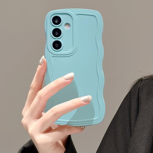 UEEBAI Handyhülle für Samsung Galaxy S24 5G, Wellen-Rahmenform Silikon Hülle Ultra Dünne TPU Bumper Cover Slim Fit Weiche Schutzhülle Protection intégrale für Frauen Mädchen, Minz Grün UEEBAI Handyhülle für Samsung Galaxy S24 5G, Wellen-Rahmenform Silikon Hülle Ultra Dünne TPU Bumper Cover Slim Fit Weiche Schutzhülle Protection intégrale für Frauen Mädchen, Minz Grün von UEEBAI