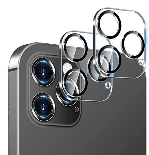 UEEBAI Linsen Schutzfolie für iPhone 12 Pro Max 6.7 Zoll, [2 Stück] 9H Härte Kamera Schutzglass HD [Kameraschutz] Linsenschutz Ultra Dünn Kratzfest Kameraobjektive Film Anti-Kratzen - Durchsichtig von UEEBAI