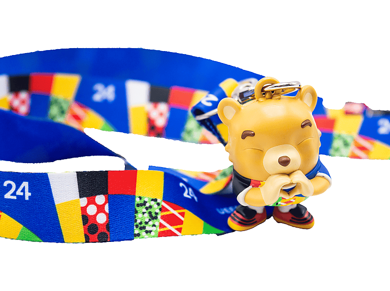 UEFA EURO 24 Schlüsselband Maskottchen Herz, 4 cm, Einzelartikel Schlüsselanhänger von UEFA