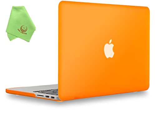 UESWILL A1278 Hartschalen-Schutzhülle für MacBook Pro mit 13 Zoll (33 cm) mit CD-ROM (Nicht Retina) (matt, matt, matt, inkl. Mikrofaser-Reinigungstuch) Orange MacBook Pro 13'' Retina A1502/A1425 von UESWILL