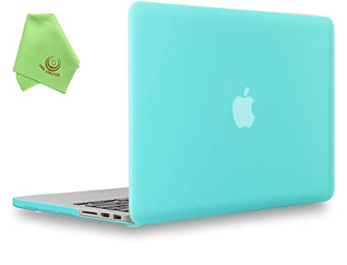 UESWILL Matte Hard Shell Case Cover for MacBook Pro (Retina, 13 inch, Early 2015/2014/2013/Late 2012), Model A1502/A1425, No CD-ROM, No USB-C, Turquoise von UESWILL