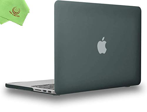 UESWILL Schutzhülle für MacBook Pro 13 Zoll (33 cm) mit Retina-Display (Keine CD-ROM, kein USB-C) (Modell: A1502/A1425, Version Ende 2012/2013/2014/Anfang 2015), Nachtgrün von UESWILL