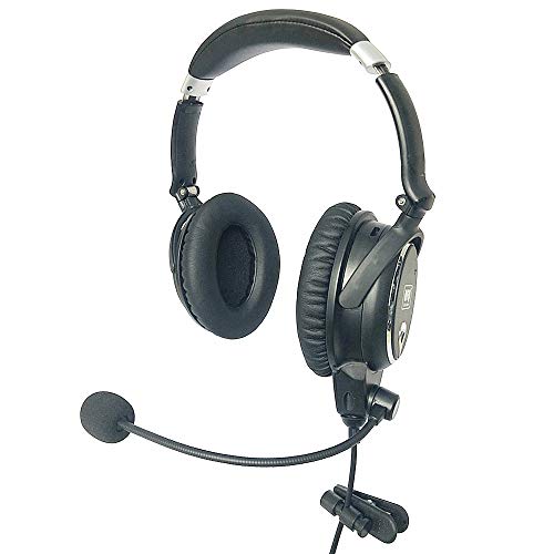 UFQ A7 ANR Aviation Headset, Version 2020 mit Metallschaft, haltbarer, könnte eine kleine Boss A-20 sein, aber bequemer, klarer Kommunikation, großartige Klangqualität für Musik MP3-Eingang von UFQ