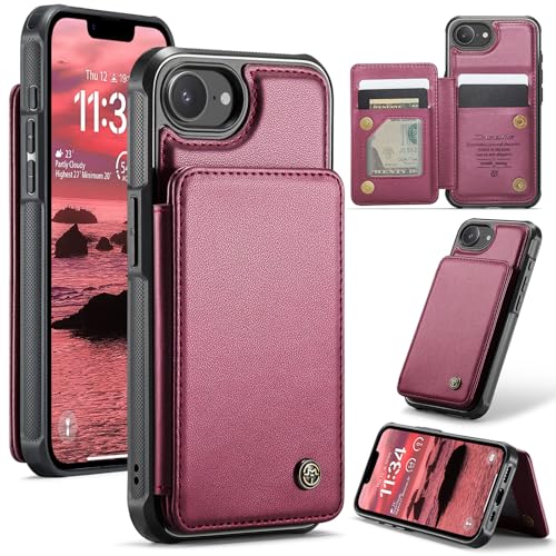 UFinetech Handyhülle kompatibel mit iPhone 16e – PU Leder Flip Case mit Kartenfach, Magnetverschluss, Standfunktion, Stoßfest, Rot UFinetech Handyhülle kompatibel mit iPhone 16e – PU Leder Flip Case mit Kartenfach, Magnetverschluss, Standfunktion, Stoßfest, Rot von UFinetech