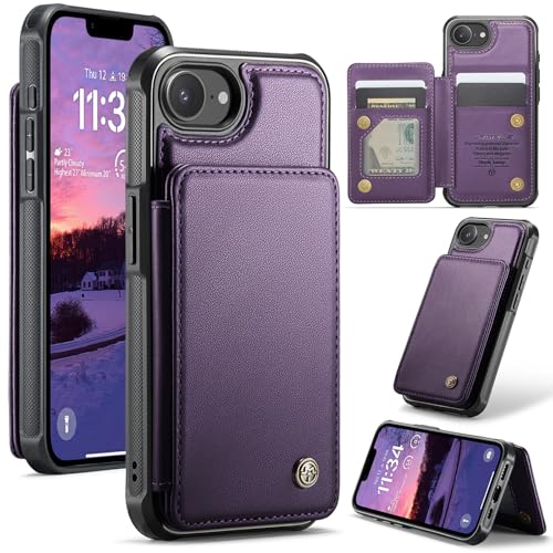 UFinetech Handyhülle kompatibel mit iPhone 16e – PU Leder Flip Case mit Kartenfach, Magnetverschluss, Standfunktion, Stoßfest, Violett UFinetech Handyhülle kompatibel mit iPhone 16e – PU Leder Flip Case mit Kartenfach, Magnetverschluss, Standfunktion, Stoßfest, Violett von UFinetech