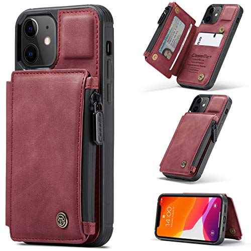 UFinetech Magnetisch 2-in-1 iPhone 12 Hülle Tasche Design Dünn Robust TPU Leder Flip Ständer Kartenfach Wasserdichte Reißverschluss RFID-Schutz Folie Case Cover iPhone 12 6.1 2020 Elegant Männer Damen UFinetech Magnetisch 2-in-1 iPhone 12 Hülle Tasche Design Dünn Robust TPU Leder Flip Ständer Kartenfach Wasserdichte Reißverschluss RFID-Schutz Folie Case Cover iPhone 12 6.1 2020 Elegant Männer Damen von UFinetech