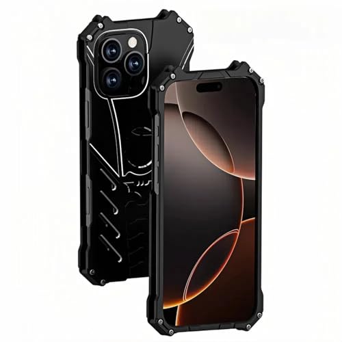UFinetech für iPhone 16 Pro Max Hülle – Stoßfeste Schutzhülle aus Aluminium Metall Handyhülle für iPhone 16 Pro Max mit Bat-Design, Bat-Ständer und Wärmeableitung UFinetech für iPhone 16 Pro Max Hülle – Stoßfeste Schutzhülle aus Aluminium Metall Handyhülle für iPhone 16 Pro Max mit Bat-Design, Bat-Ständer und Wärmeableitung von UFinetech