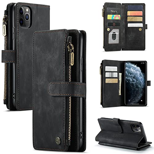 UFinetech iPhone 11 Pro Max Hülle, Stoßfest Dünn Kartenfächer Tasche Handyhülle iPhone 11 Pro Max 6,5 Zoll, Kratzfest TPU Leder Weiche Flip Magnetisch Standfunktion Klappbar Kamera Schutzhülle,Schwarz UFinetech iPhone 11 Pro Max Hülle, Stoßfest Dünn Kartenfächer Tasche Handyhülle iPhone 11 Pro Max 6,5 Zoll, Kratzfest TPU Leder Weiche Flip Magnetisch Standfunktion Klappbar Kamera Schutzhülle,Schwarz von UFinetech