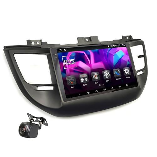 UGAR Kompatibel für Hyundai Tucson 2015-2018 9 Zoll Android 13 DSP 4GB+64GB DAB+ Autoradio 2K Full HD Touchscreen GPS-Navigation von UGAR