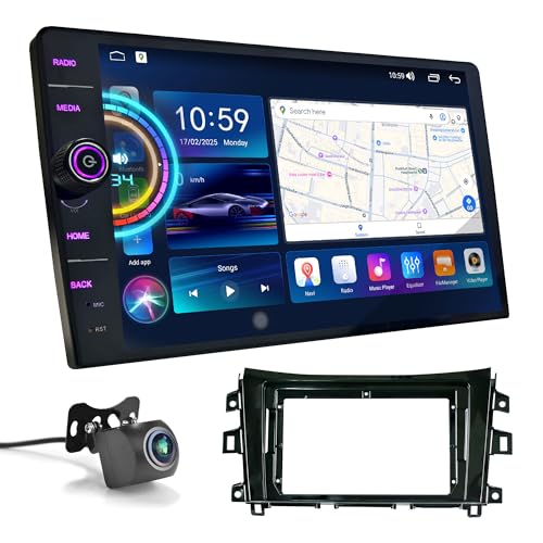 UGAR UXB Kompatibel für Nissan NP300, Navara 2014-2016 / Renault Alaskan 2016+ 10 Zoll Android 13 DSP 8GB + 128GB Autoradio DAB+ HD Full Touchscreen GPS Navigation von UGAR