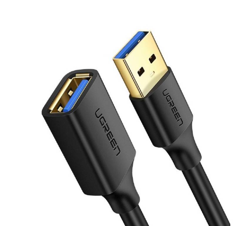 UGREEN 1,5m Kabel Verlängerungsadapter USB 3.0 weiblich - USB 3.0 männlich USB-Kabel, (150 cm) von UGREEN