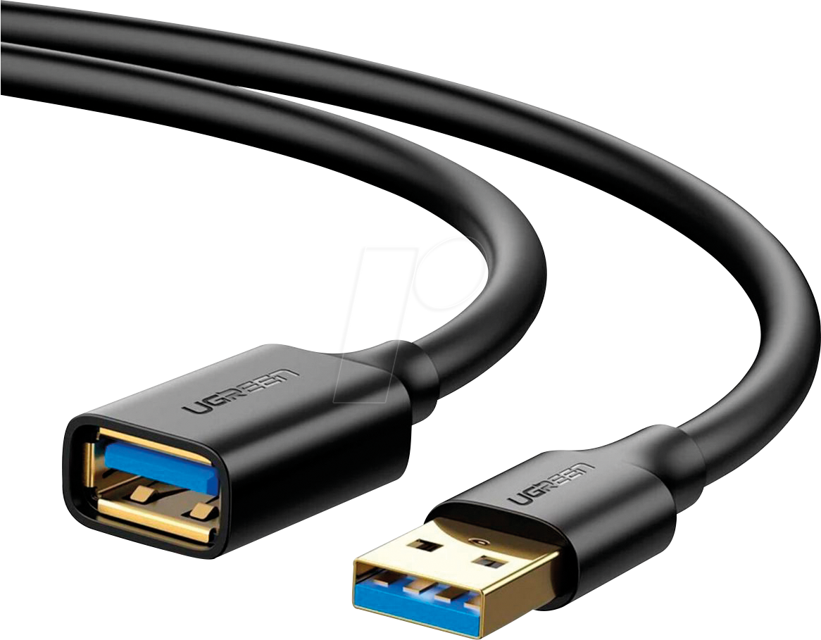 UGREEN 10368 - USB 3.0 Kabel,  A Stecker auf A Buchse, 1 m von UGREEN