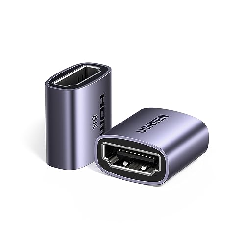 UGREEN HDMI 2.1 Kupplung 2 Stück - Buchse auf Buchse Adapter 48 Gbps, 10K 8K 60Hz, 4K120Hz 3D ARC - Kompatibel Mit PS5 TV DVD Soundbar Xbox Monitor von UGREEN