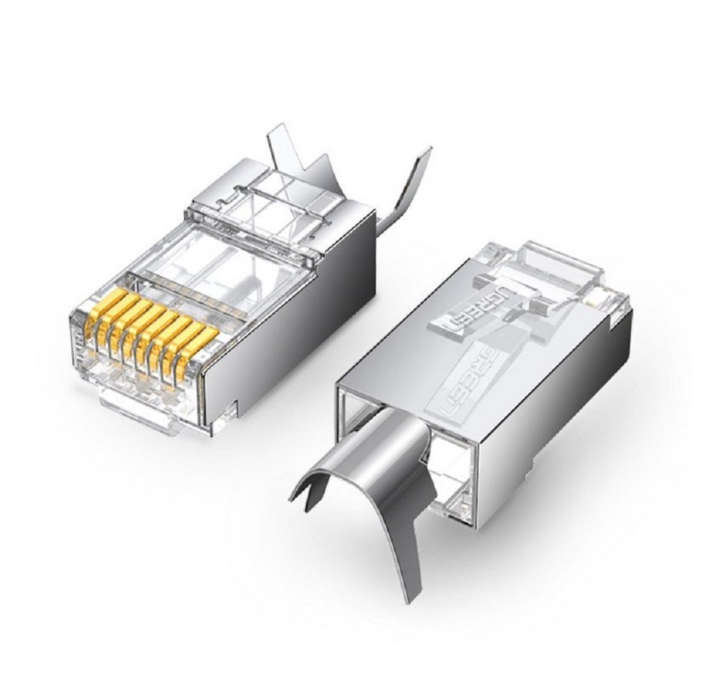 UGREEN 10x Modularstecker RJ45 Stecker 8P8C Cat 6A Cat 7 Adapter Netzwerk-Adapter UGREEN 10x Modularstecker RJ45 Stecker 8P8C Cat 6A Cat 7 Adapter Netzwerk-Adapter von UGREEN