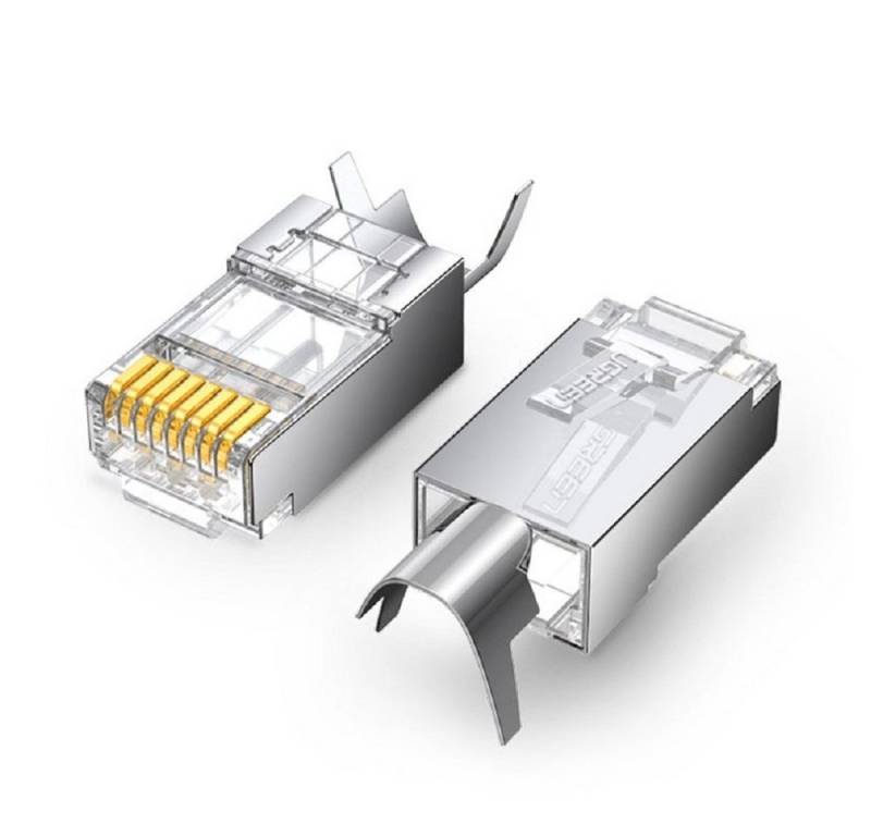 UGREEN 10x Modularstecker RJ45 Stecker 8P8C Cat 6A Cat 7 Adapter Netzwerk-Adapter von UGREEN