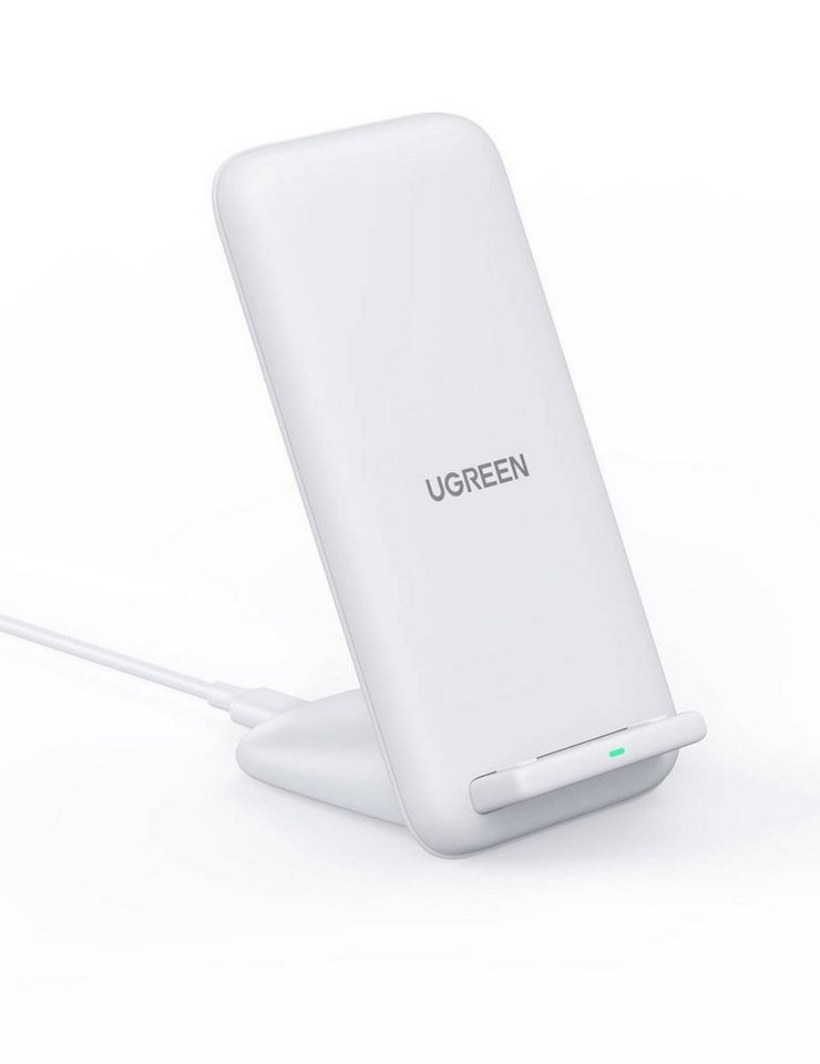 UGREEN 15W Wireless Charger Stand Qi Schnell-Ladegerät Kabellos, weiß Wireless Charger von UGREEN