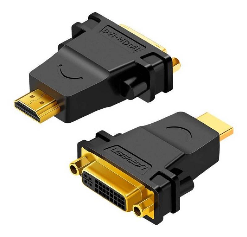 UGREEN 20123 HDMI auf DVI Stecker Kontakte vergoldet 25+5 Datenübertragung HDMI-Adapter von UGREEN