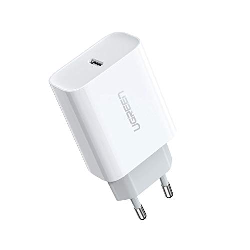 UGREEN 20W USB C Ladegerät USB C Netzteil PD 3.0 USB C Power Adapter Ladestecker kompatibel mit iPhone 13, 13 Pro, 13 Pro Max, 13 Mini, 12, 11, SE 2022, X, iPad Pro 2020, Galaxy S22, S21 usw von UGREEN