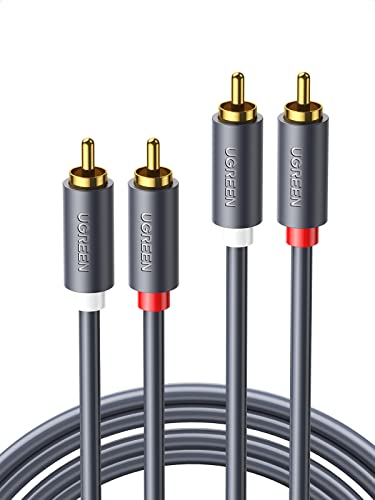 UGREEN 2RCA to 2RCA Audiokabel, 1 Meter, Anthrazit UGREEN 2RCA to 2RCA Audiokabel, 1 Meter, Anthrazit von UGREEN