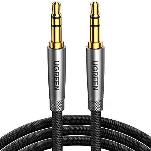 UGREEN 3,5mm Klinke auf Klinke Aux Kabel Stereo Audio Klinkenkabel für Autoradio, Kopfhörer, Galaxy A/M Serien, Redme Note Serie, PC, Tablets, Lautsprecher, MP3/ MP4 Player usw. (5m) von UGREEN