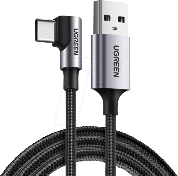 UGREEN 50941 - Daten-/ Ladekabel  USB A-Stecker > gewinkelt USB-C, 1 m von UGREEN