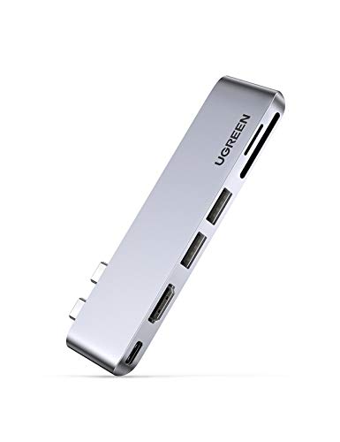 UGREEN 6 in 2 Adapter Hub USB C HDMI 4K kompatibel mit MacBook Pro Air M2 M1 2022 bis 2016, Multiports USB 3.0 5 Gbps, Thunderbolt 3 6K Video, 100 W PD, 40 Gbps Übertragung, SD-Kartenleser TF UGREEN 6 in 2 Adapter Hub USB C HDMI 4K kompatibel mit MacBook Pro Air M2 M1 2022 bis 2016, Multiports USB 3.0 5 Gbps, Thunderbolt 3 6K Video, 100 W PD, 40 Gbps Übertragung, SD-Kartenleser TF von UGREEN