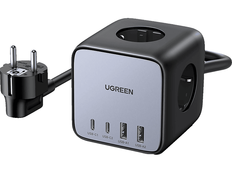 UGREEN 65W DigiNest Cube (2C2A) Ladegerät Universal, Black von UGREEN