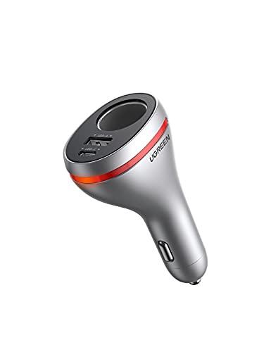 UGREEN 84W Zigarettenanzünder Verteiler 60W Steckdose 12V/24V DC, 20W PD USB C Auto Ladegerät 18W Quick Charger 3.0 KFZ Ladegerät kompatibel mit iPhone 13, iPhone 12, Galaxy S21, Redmi Note 10 usw. UGREEN 84W Zigarettenanzünder Verteiler 60W Steckdose 12V/24V DC, 20W PD USB C Auto Ladegerät 18W Quick Charger 3.0 KFZ Ladegerät kompatibel mit iPhone 13, iPhone 12, Galaxy S21, Redmi Note 10 usw. von UGREEN
