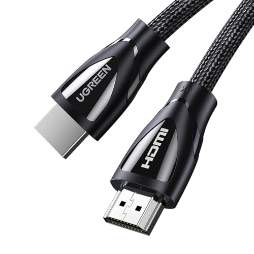 UGREEN 8K HDMI Kabel 2.1 8K 60Hz 4K 120Hz High Speed 48Gbps unterstützt 3D eARC HDR Dynamic HDR 10 Dolby Vision HDCP 2.2 2.3, kompatibel mit PS5 PS4 Pro Xbox One X PC HDTV 8K (1M) von UGREEN