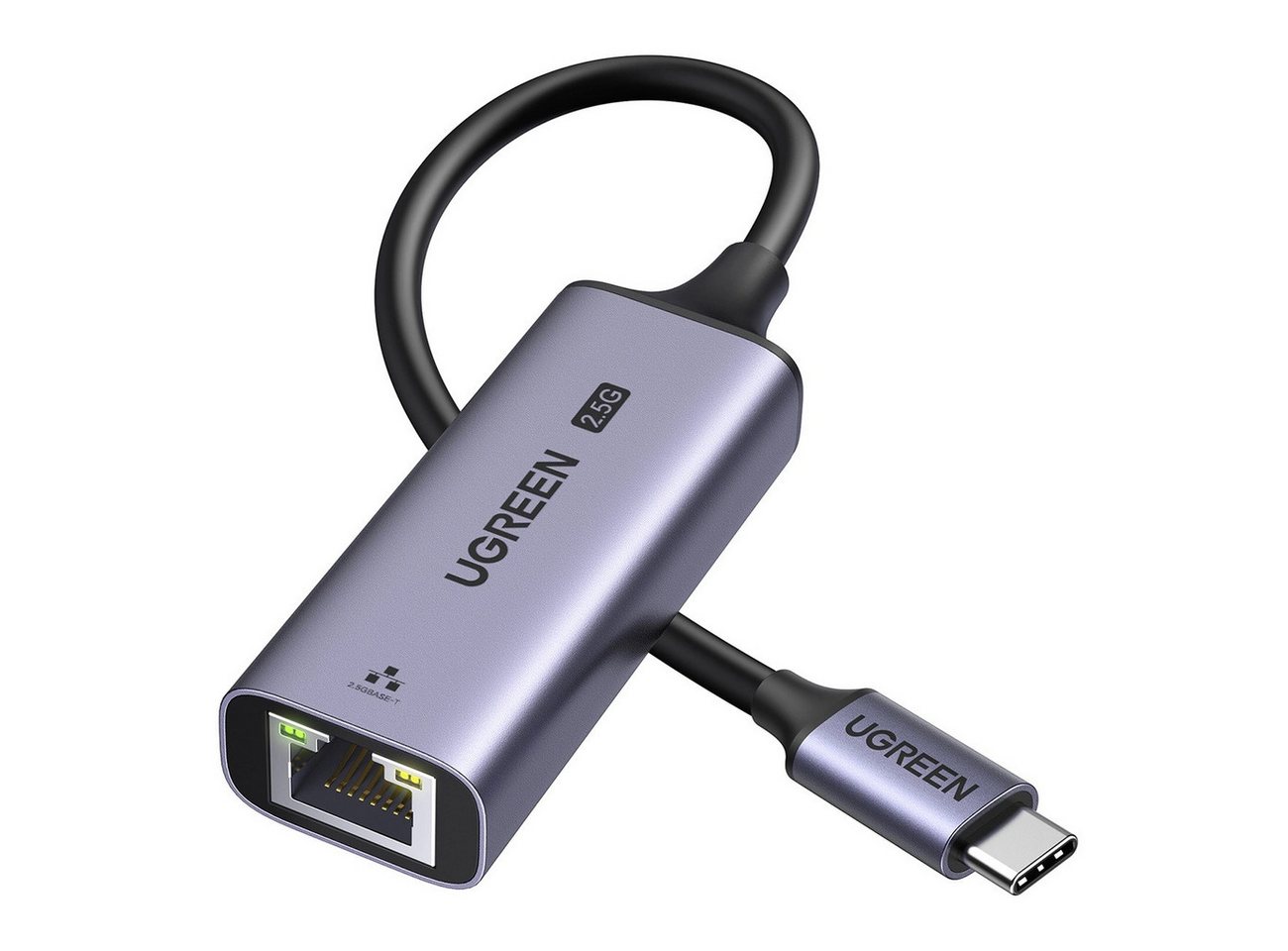 UGREEN Adapter - CM648 USB-C-auf-RJ45-Ethernet-2,5G-Adapter - Grau USB-Adapter UGREEN Adapter - CM648 USB-C-auf-RJ45-Ethernet-2,5G-Adapter - Grau USB-Adapter von UGREEN
