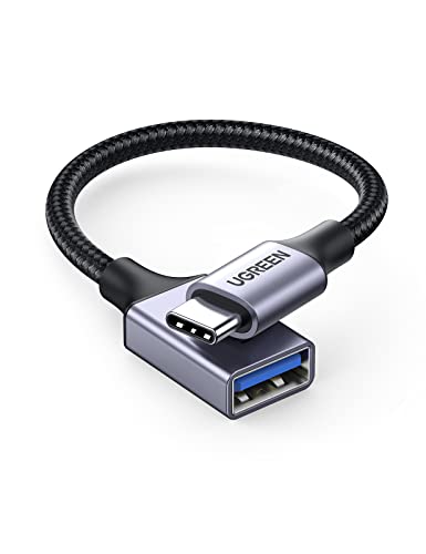 UGREEN Adapter USB C auf USB OTG Adapter USB C kompatibel mit iPhone 16 15 Serie,iPad Pro,MacBook Pro M4,Mac Mini,Galaxy S24/S23 Serie,Note 20 Ultra,Huawei P70 Series(Grau) von UGREEN