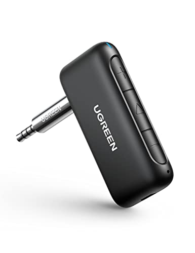 UGREEN Aux Bluetooth Adapter Auto Mit CVC 8.0 Noise Cancellation Mikrofon, Klinke Adapter Kompatibel Mit Auto Audio System, Lautsprecher, Verstärker UGREEN Aux Bluetooth Adapter Auto Mit CVC 8.0 Noise Cancellation Mikrofon, Klinke Adapter Kompatibel Mit Auto Audio System, Lautsprecher, Verstärker von UGREEN