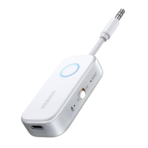 UGREEN Bluetooth 5.4 Sender Klinke 2 in 1 Bluetooth Transmitter Empfänger für Zwei Airpods Bluetooth Adapter Kompatibel mit Flugzeug,TV, Stereoanlage Bluetooth Audio Splitter für Kopfhörer von UGREEN