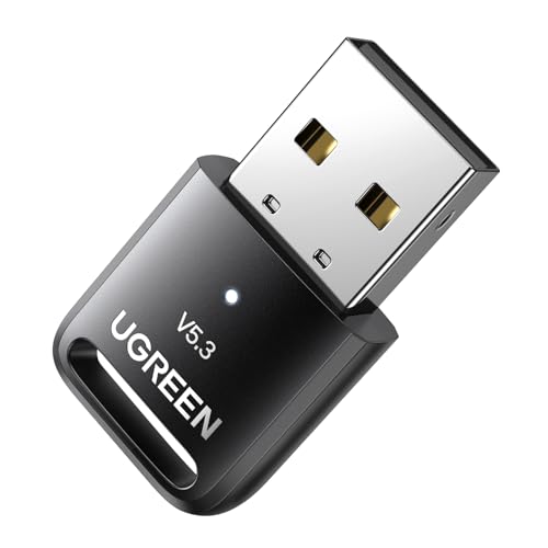 UGREEN Bluetooth Adapter 5.3 Bluetooth Stick für PC für Windows 11/10/8,1, Bluetooth USB Dongle für Maus, Tastatur, Kopfhörer, Handy, Controller von UGREEN