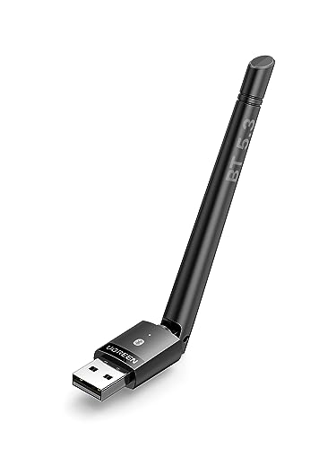 UGREEN Bluetooth Adapter 5.3 mit Großer Übertragungsreichweite Bluetooth Stick für PC für Windows 11/10/8.1, USB Bluetooth Dongle für Maus, Tastatur, Kopfhörer, Handy, Controller von UGREEN