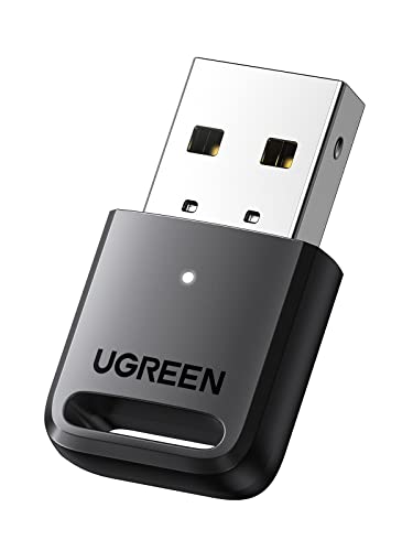 UGREEN Bluetooth Adapter USB Bluetooth Stick mit Niedriger Latenz und Großer Reichweite PC Bluetooth Adapter 5.0 Speziell für Windows PC, Bluetooth Maus/Tastatur/Kopfhörer/Controller von UGREEN