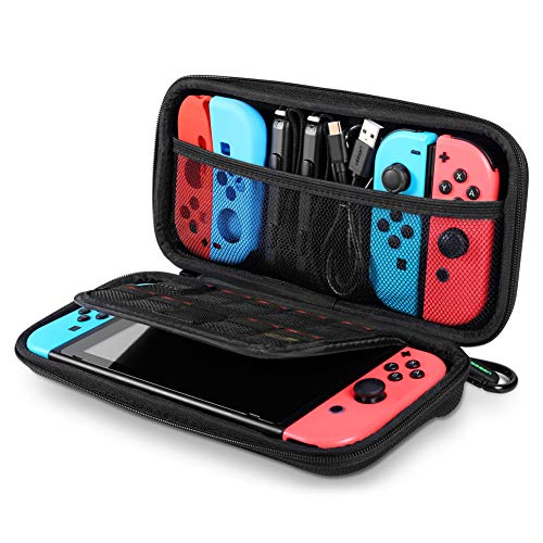 UGREEN Carrying Case Compatible for Nintendo Switch, Hard Shell Travel Case Protective Cover Bag with 9 Game Cartridges Ca... von UGREEN