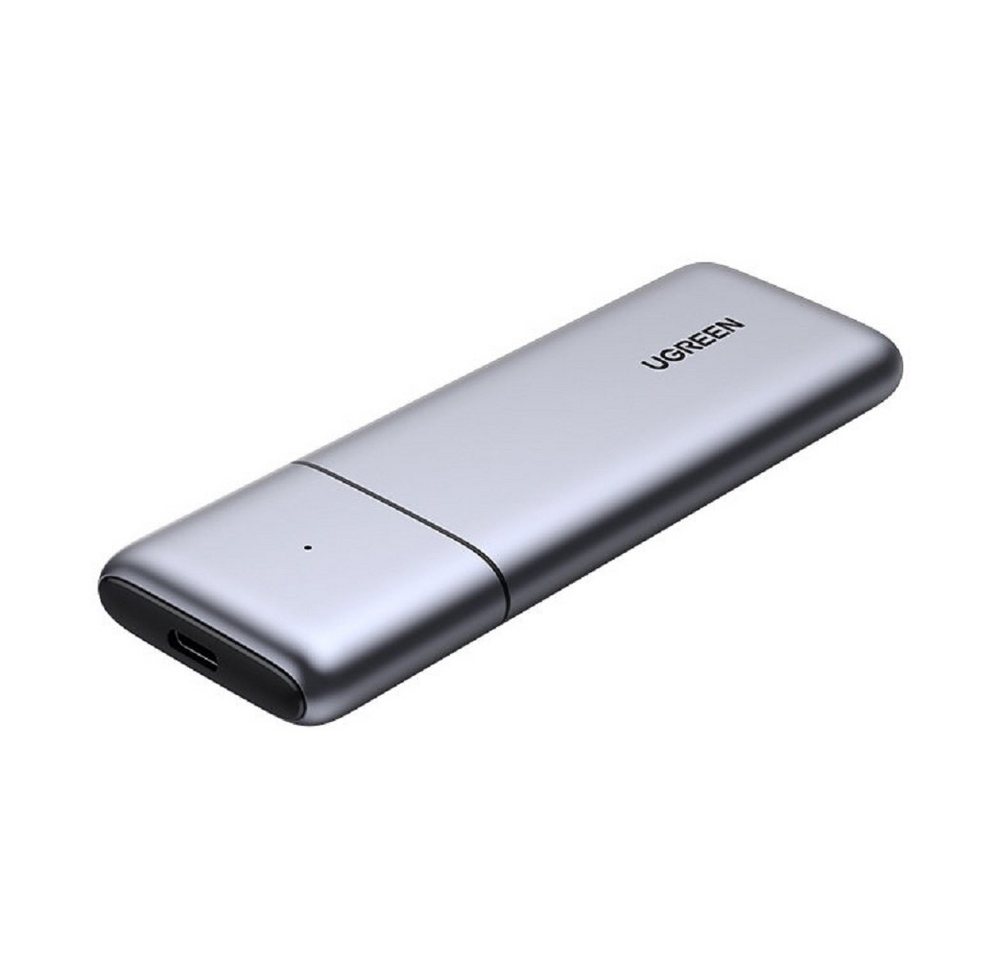 UGREEN Festplatten-Gehäuse Gehäuse M.2 (10Gbps) grau + Kabel USB zu Typ C + Typ C zu Typ C (0,5m) von UGREEN
