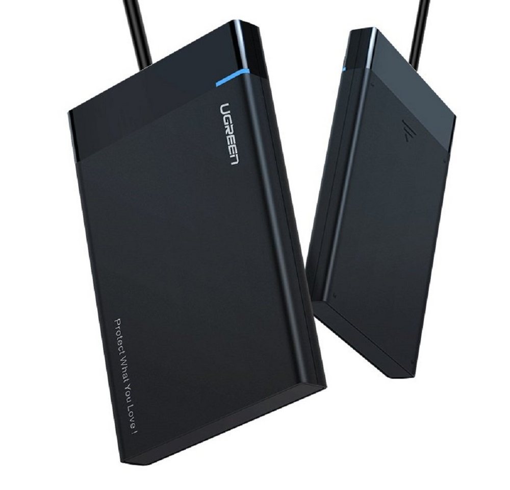UGREEN Festplatten-Gehäuse Schacht für HDD SSD Festplattengehäuse SATA 2.5'' USB 3.0 von UGREEN