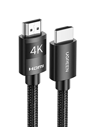 UGREEN HDMI Kabel 4K 60Hz HDMI 2.0 Kabel Ultra HD 3D HDMI ARC Kabel Highspeed 18Gbps Ggeflochten mit Ethernet kompatibel mit TV, Monitor, PS5/PS4/PS3, Soundbar, Blu-Ray, MacBook Pro 2021(2M) von UGREEN