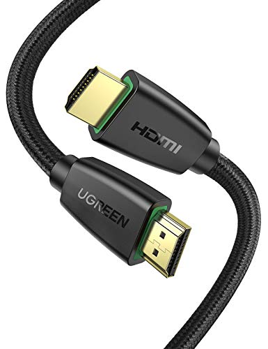 UGREEN HDMI Kabel 4K 60Hz UHD 2.0 HDMI ARC Kabel HDR 3D High Speed 18Gbps mit Ethernet vergoldet kompatibel mit TV Fernseher, Monitor, Blu-ray, PS5/PS4/PS3, Xbox Series S, Soundbar(1M von UGREEN