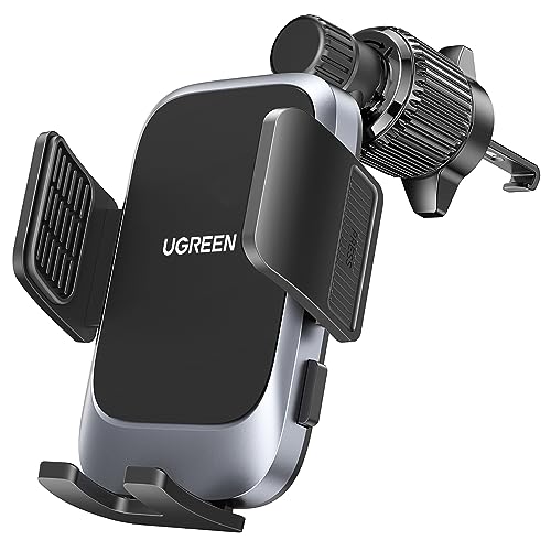 UGREEN Handyhalterung Auto [Upgrade Metallischer Hakenclip] Handyhalter 360° Drehbar Lüftung Kfz-für iPhone 15/14/13/12 Pro Max, Galaxy, HUAWEI, XIAOMI und alle 4,7-7,2 Zoll Handys von UGREEN