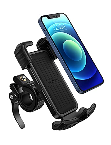 UGREEN Handyhalterung Fahrrad Handyhalter Motorrad 360 Grad Smartphone Fahrradhalterung Handy Halterung Fahrradlenker Rennrad MTB Ebike kompatibel mit iPhone 11 12 13 Pro Galaxy Xiaomi Huawei 6.8 Zoll von UGREEN
