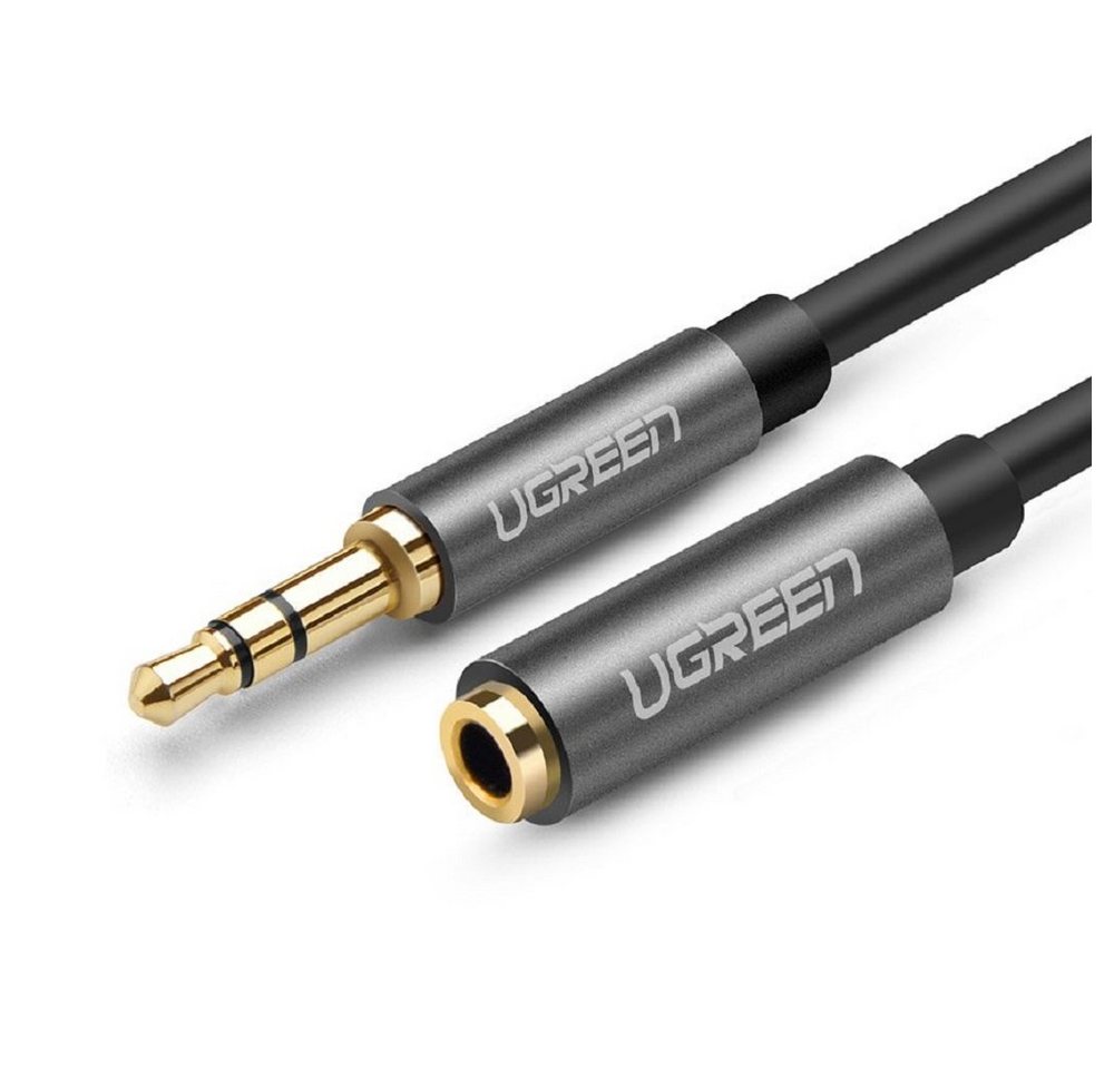 UGREEN Kabel AUX Verlängerungskabel 3,5 mm Miniklinke 3m Aux-Adapter silber Audio-Kabel von UGREEN