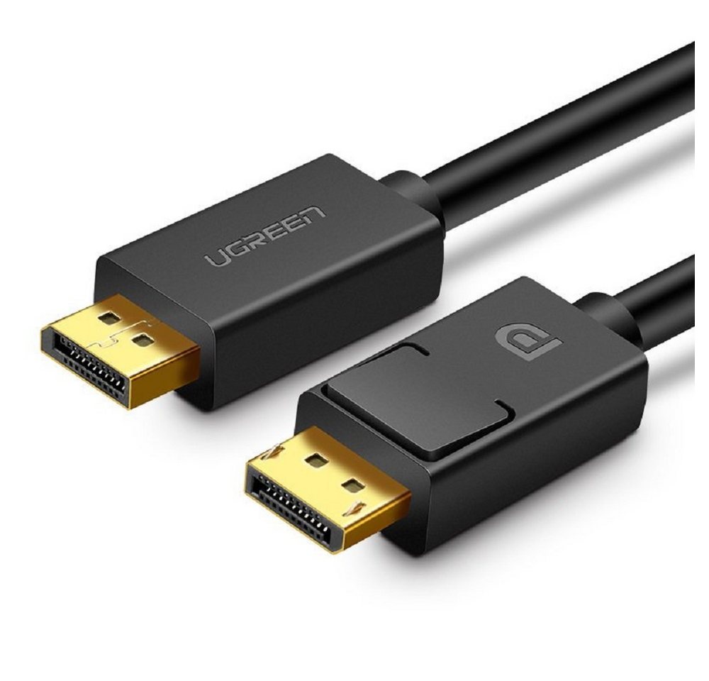 UGREEN Kabel DisplayPort 1.2 4K Kabel 2 m vergoldet Monitorkabel schwarz Video-Kabel von UGREEN