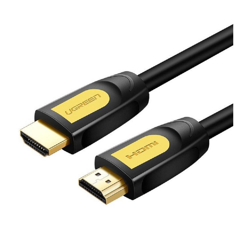 UGREEN Kabel HDMI Kabel 4K 60 Hz 2 m Videokabel Adapter Schwarz-Gelb HDMI-Kabel, (200 cm) von UGREEN