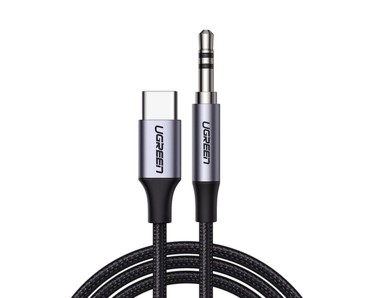 UGREEN Kabel USB C - Miniklinke 3,5 mm 1 m grau (AV143) Smartphone-Kabel, (100 cm) von UGREEN