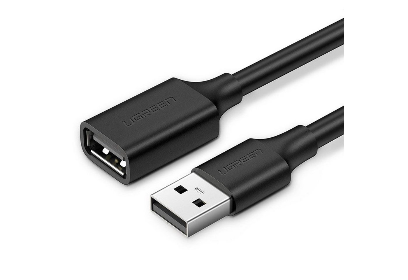 UGREEN Kabeladapter USB (weiblich) - USB (männlich) 2m schwarz (10316) Adapter von UGREEN