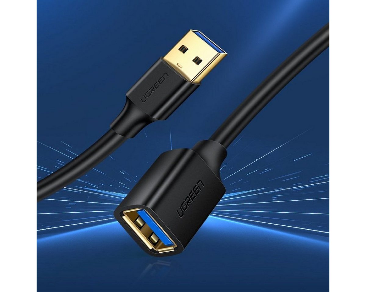 UGREEN Kabelverlängerungskabel USB 3.0 Adapter 1m Schwarz Verlängerungskabel von UGREEN